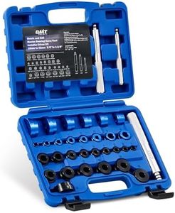 Orion Motor Tech Bearing Press Kit, 33pc Bearing Race and Seal Driver Set with Metric SAE Adapters, Seal Driver Set with 3 Knurled Handles, Bushing Driver Set for Wheel Bearing Installation
