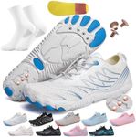 AddBili Grounding Shoes. These Copper-Grounded Barefoot Shoes are Effectively grounding, Soft, and Comfortable 2- WHITE37