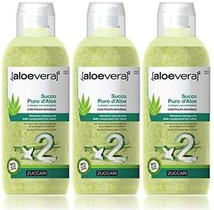 Zuccari Succo D Aloe - 3 Pezzi da 1 L, Totale: 3 L