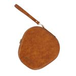 BonKaso AirPods Max Case– Hard Shell PU Leather Travel Carrying Case for Over-Ear Headphones | Compatible with AirPods Max, Sony, Sennheiser | Earpads Storage, Dustproof, Shockproof – Tan (22x22x6 cm)