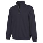 Charles River Apparel Men's Big Crosswind Quarter Zip Sweatshirt, Navy, Large