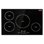 VEVOR Induction Cooktop, 30 inch 4 Burners, 5900W 240V Ceramic Glass Electric Stove Top with Sensor Touch Control, Timer & Child Lock Included, 9 Power Levels for Simmer Steam Slow Cook Fry