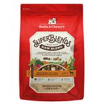 Stella & Chewy's SuperBlends Raw Blend Kibble for Dogs Wholesome Grains Grass-Fed Beef, Beef Liver & Lamb Recipe with Superfoods, 9.52kg Bag