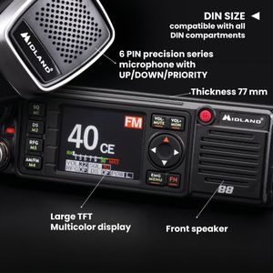 Midland M88 CB Radio – Vehicle-Mounted Two-Way Communication