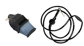 Fox 40 Fox 40 Sonik Blast CMG Whistle with Lanyard, Black