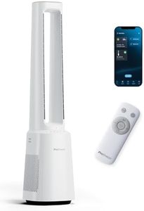 Pro Breeze® OmniAir 41" Smart Bladeless Tower Fan with Air Purifier - Silent Standing Portable Circulator - Remote Control, Wi-Fi, HEPA Filter, LED Display, 10 Fan Speeds, 5 Modes & 60° Oscillation