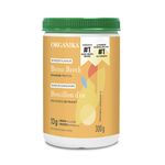 Organika Chicken Bone Broth Powder with Ginger- Free Range and Vegetarian Fed Chickens- Keto Friendly, High Protein and Mineral Content- 300g