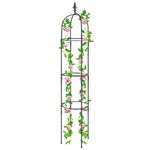 Garden Obelisk Trellis for Climbing Plants, Rustproof Plastic Coated Metal Plant Support, Garden Tower Trellis Indoor Potted Plant, Tomato Plant Cage for Support Rose, Vegetable Vines(1 Pack)