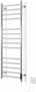 Manissa Siena Stainless Steel Electric Heated Towel Rail H1000mm W300mm Mirror Polished Finish Energy Efficient