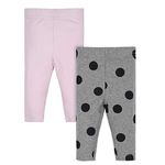 Gerber Baby Girls' 2 Pack Leggings, Polka, 5 Years