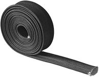 Heat Hose Fiberglass Wrap Shield Sleeve Wire Fuel Line Heat Shield Roll High Temp Black Colour Adjustable 10FT-13MM(1/2") for Car Wire Loom Protection