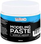 U.S. Art Supply Modeling Paste Acrylic Medium, 500ml Tub