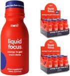 More Labs Liquid Focus, Nootropic Smart Drink with Powerful Antioxidants & Adaptogenic Herbs for Energy and Concentration, 150mg Caffeine (Pack of 24)