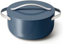 Caraway Nonstick Ceramic Dutch Oven Pot with Lid (6.5 qt, 10.5") - Non Toxic, PTFE & PFOA Free - Oven Safe & Compatible with All Stovetops (Gas, Electric & Induction) - Navy