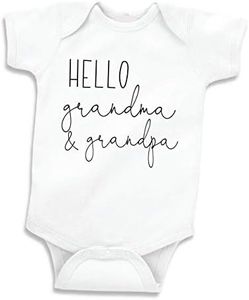 Hello Grandma and Grandpa Pregnancy Announcement Gifts (0-3 Months)