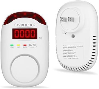 Gas Leak Detector for Home - Plug in Gas Detector for Home Natural Gas,Combustible Gas Detector for LNG, LPG, Propane, Methane.