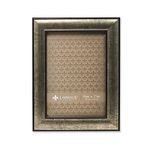 Lawrence Frames Domed Burnished Picture Frame, 5 by 7-Inch, Silver/Black