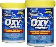 Club Supreme Cleaning Supplies - Oxy Powder Detergent Multipurpose Clean - Stain Remover Color Safe 2 Packs x 500g each = 1kg White