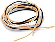 harpfeas Cloth-covered Waxed Vintage-style Pushback Guitar Wire -10 Feet (3.3-white/3.3-black/3.3-yellow) Pushback Wire for Electric Guitar Upgrades Kits