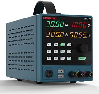 Alimentation de Laboratoire, HANMATEK HM310T 0-30V / 0-10A Contrôlable Alimentation en Courant Continu Réglable avec Affichage LED à 4 Chiffres