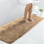 Luxe Home Runner Super Soft Non Slip Vegas Rugs for Bedroom (2x5 Ft, Gold) Pack of 1