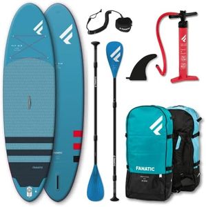 FANATIC Fly Air Stand Up Paddle Board Set mit Pure Paddel und Pumpe