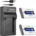 Kastar Battery (X2) & Slim USB Charger for Sony NP-BD1, NP-FD1, BC-CSD and Cyber-Shot DSC-G3, DSC-T2, DSC-T70, DSC-T75, DSC-T77, DSC-T90, DSC-T200, DSC-T300, DSC-T500, DSC-T700, DSC-T900, DSC-TX1