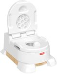 ​Fisher-Price Home Decor 4-in-1 Potty – modern infant to toddler potty training toilet and step stool with removable potty ring, HBX68