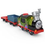 Thomas and Friends Talking Toy Train, Battery-Powered Motorized Whiff Engine with Phrases Sounds and Cargo for Preschool Play, UK English Version, HRB39