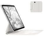 typecase Edge for iPad Air 11 (M4 2026/ M3 2025/ M2 2024), Air 5th/4th & Pro 11 (4th/3rd/2nd/1st) with 11-Color Backlit & Touchpad, Magic Floating Keyboard (NOT for 10th/A16/Pro 11(M5/M4)-White'26