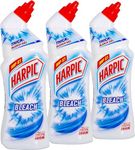 Harpic Toilet Bleach Gel, Original Scent, Pack 3 x 750 ml, Kills 99.9% of Bacteria, Toilet Cleaner