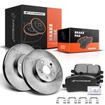 A-Premium 10.83 inch(275mm) Front Vented Disc Brake Rotors + Ceramic Pads Kit Compatible with Select Pontiac and Toyota Models - Corolla 2003-2008, Matrix 2003-2008, Vibe 2003-2008, 1.8L, 6-PC Set