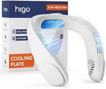 HIGO CoolMaster Pro Neck Fan, 2-in-1 Portable Cooling