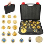 ourantools Brake Fluid Bleeder Adapter Kit 17PCS Master Cylinder Bleeder Tool Kit for Most Vehicles Brake Fluid Bleeding or Refilling