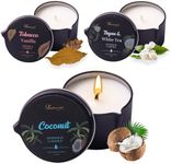 Massage Oil Candle 3 Pack,Coconut O