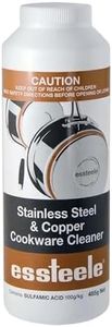 Essteele Per Vita 485g Stainless Steel Cookware Surface Cleaner Dishwashing Powder | Dishwasher Safe Finish Cleaner for Pots and Pans | Stain Removal Powder