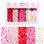 Confect Red, White & Pink Heart Sprinkles | Sprinkles for Baking & Cake Decorative | Cookie sprinkles | Celebration Sprinkles | Baby Shower Sprinkles | Edible sprinkles Mix Pack of 5-100gms