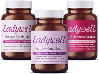 Ladywell Prenatal Multivitamin with Fertility + Egg Health, Daily Hormone Balance Capsules for Women, CoQ10, Folate, Vitamin D, Hormone & Cycle Support