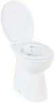 'vidaXL High Rimless Ceramic Toilet