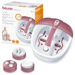 Beurer FB 35 foot spa bath with vibration & bubble massage, incl. 3 interchangeable pedicure attachments, water temperature control, infrared light points & option for aromatherapy, up to shoe size 44