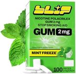 Blip NRT Nicotine Gum - 2mg Mint Freeze Flavor (100 Count) - Help Quit Smoking Aid, Reduce Cravings - Nicotine Replacement