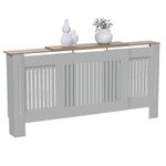 Vida Designs Arlington Radiator Covers (Grey, Adjustable) Entryway Living Room Home Furniture