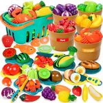 Color Sorting Play Food Set - 68 Pc