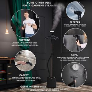 SA BI Professional Clothes Steamer – Handheld Garment Steamer