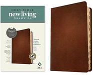 NLT Thinline Center-Column Reference Bible, Filament-Enabled Edition (Red Letter, Genuine Leather, Brown, Indexed): New Living Translation, Brown, ... Thinline Center-column Reference Bible