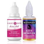 Lace Wig Glue - Wig Adhesive and Glue Remover Set - Wig Glue Lace Front - Strong Hold Invisible Bonding Adhesive Hair Glue for Wigs - Waterproof Latex-Free and Oil-Resistant Wig Adhesive Glue