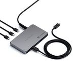 SATECHI 5-in-1 Thunderbolt 4 Slim Hub Docking Station with 8K or Dual 4K Display, 60W PD Charging, Three Thunderbolt 4 Downstream Ports and USB 3.2 Gen 2 – for MacBook Air & Pro, Laptop, PC and More