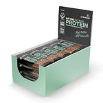 Getbuzzing High Protein Nut Free Flapjack - Mint Chocolate 55g - Healthy Snack Bars - Gym, Running, Cycling - Pure Protein Made In The UK - Pack of 12 bars