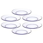 Duralex LYS Marine Dessert Plate 19 cm 6 Pcs (3008BF/6), Medium (3008BF06C1111/6)