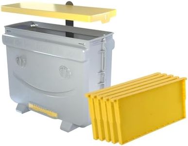 Benefitbee 5-Frame Swarm Traps kit Beehive Bee Colony Trap Hive Sliding Frame Design, Universal Compatibility with Langstroth Dadant UK, 48L Hive for Beekeepers